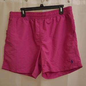 Polo by Ralph Lauren Blue and Pink Swim Shorts